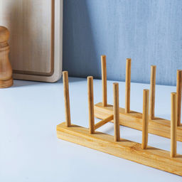 Подставка для разделочных досок и крышек, 26×10.5 см, 5 мест, бамбук