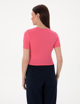 Pembe Regular Fit Crop Ti__rt - Pierre cardin фото 5