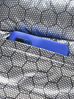 Куртка мужская стёганая с капюшоном с графеновой подкладкой синего цвета 9623_1S