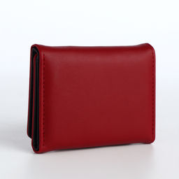 Кошелёк на кнопке, красный
