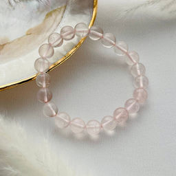 Браслет из Розового кварца 18 см