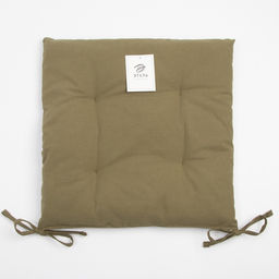 Подушка на стул «Этель» Kitchen, 42×42 см, зелёная