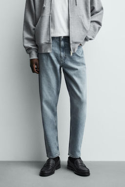 JEANS SLIM TAPERED FIT / Azul medio - Zara фото 11