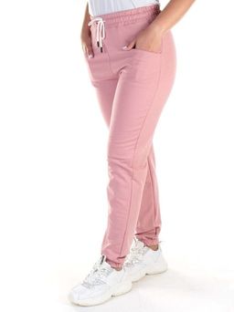 QB-84 PINK Брюки спортивные женские (95% хлопок, 5% стрейч) P&S
