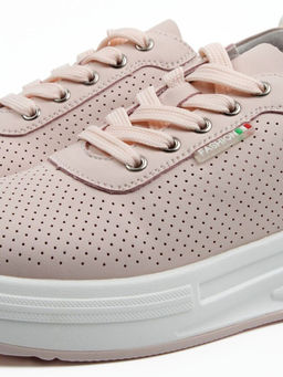 03-YH324-4 PINK Полуботинки летние женские (натуральная кожа)