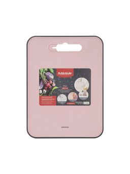Доска разделочная FIBER pink 37х28см с ножеточкой