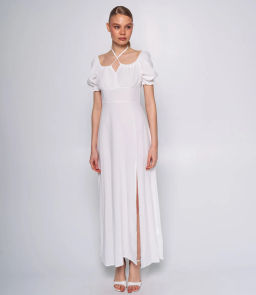 Платье #ОКТ035002, белый