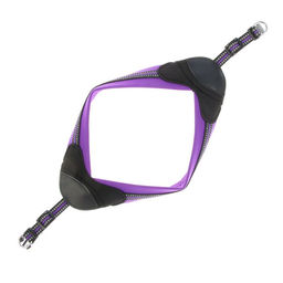 Шлейка супермягкая со светоотражающей прошивкой, обхват 48-54 см, фиолетовая - Пижон фото 2