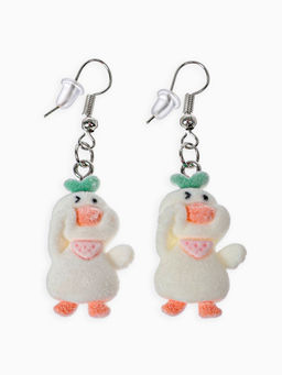 Цена за 6 шт. Серьги детские Выбражулька «Гусь», цветные