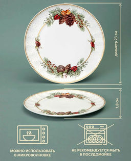 ТАРЕЛКА ЗАКУСОЧНАЯ LEFARD CELEBRATION 23 СМ  фото 4