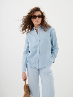 Женская льняная Рубашка