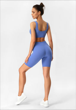 TEKSA Шорты женские высокая талия WHS 001 very peri very peri - Conte elegant фото 5