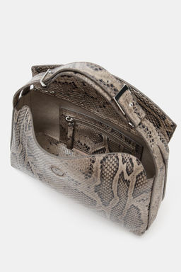LEATHER ANIMAL PRINT HANDBAG - Zara фото 5