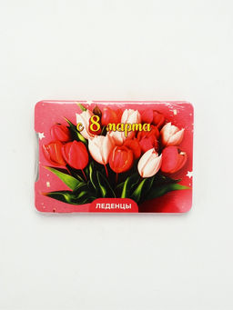 Цена за 2 шт. Леденцы С 8 Марта тюльпаны, со вкусом апельсина, 16 г - Фабрика счастья фото 2