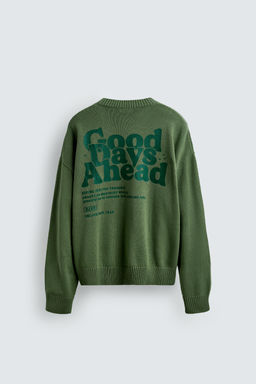 PRINTED BOXY FIT SWEATER - Zara фото 8