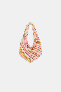 TOP SATINADO HALTER RAYAS / Multicolor - Zara фото 3
