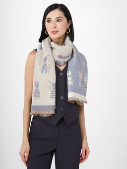 в составе ШЕРСТЬ и КАШЕМИР Большой, мягкий, теплый однотонный двусторонний палантин. - Tantino фото 4