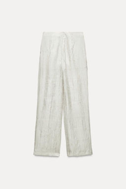 WRINKLED-EFFECT ORGANZA TROUSERS - Zara фото 5