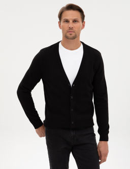 Siyah Slim Fit Basic D__meli Triko H_rka