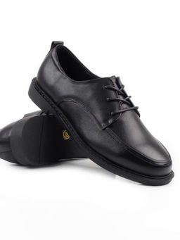 03-DCO83-1 BLACK Полуботинки женские (натуральная кожа)