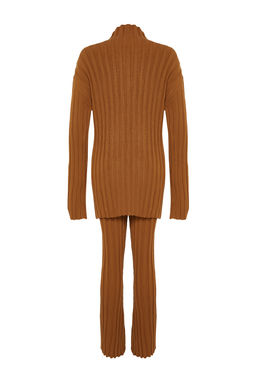 Antrasit Fitilli Pantolon Y?rtmac Detayl? Triko Alt-Ust Tak?m TWOAW24AU00013 - Trendyolmilla фото 16