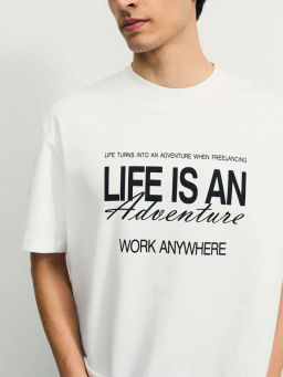 Футболка с принтом на груди / Zarina фото 6