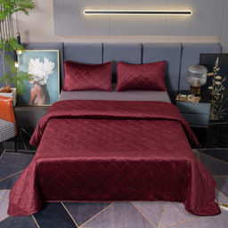 Велюровое покрывало ромб OVF033 160*220 50-70 1 шт