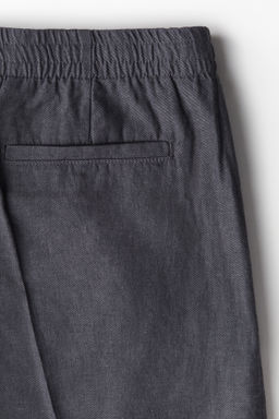 Pantal?n corto en mezcla de lino Regular Fit - H&m фото 5