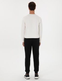 Siyah Slim Fit 3 _plik Pa_as_ Lastikli E_ofman Alt_