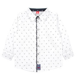 CRB wear/CANB 62721 Рубашка для мальчика, белый/Ex.Cherubino  фото 2