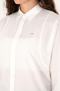 Kad_n Beyaz Uzun Kollu G_mlek Sepette S_rpriz _ndirim - U.s. polo assn фото 6