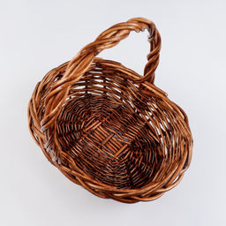 Корзина плетёная для хранения Samla, из лозы, с ручкой, коричневая, набор 3 шт.