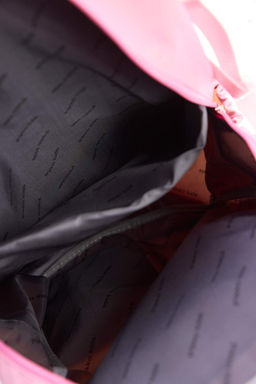 Pembe Kore Tarz? Aksesuarl?,Rozet Detayl? ve Ay?c?kl? Kids Okul S?rt Cantas? TAKAW26OI00004