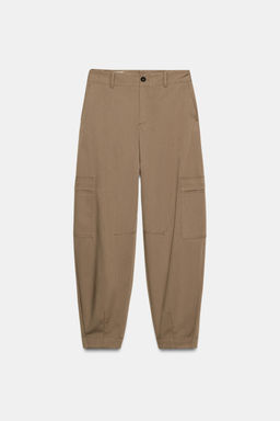 HIGH-WAIST CARGO TROUSERS - Zara фото 16