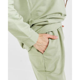 Костюм спортивный женский: худи, брюки, MINAKU: Casual Collection, размер 44, фисташковый