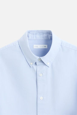 TEXTURED OXFORD SHIRT - Zara фото 17