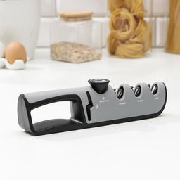 Точилка Hi-tech, 4 в 1, с регулятором угла заточки, серая