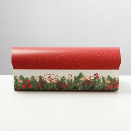 Цена за 5 шт. Коробка под кекс новогодняя «Подарок», 9 х 9 х 24.5 см