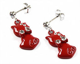 Серьги Кошечки PR2270 красный