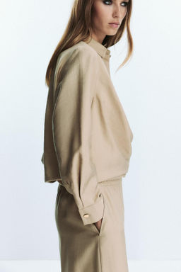 GOLD BUTTON WRAP SHIRT - Zara фото 6