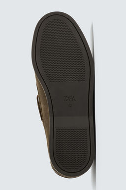 LEATHER DECK SHOES - Zara фото 7