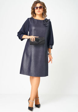 Платье EVA GRANT 7310D синий баклажан