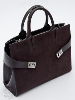 Сумка женская кожаная 11188VGF coffee Vitelli Grassi