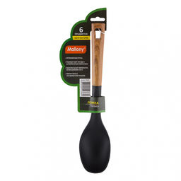 Ложка из нейлона 32,5*7см с пластм ручкой/дизайн под дерево, арт. 006460