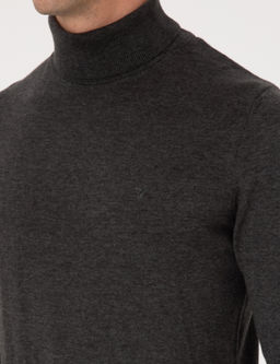 F_me Slim Fit Pamuk Kar___ml_ Bal_k__ Yaka Basic Triko Kazak