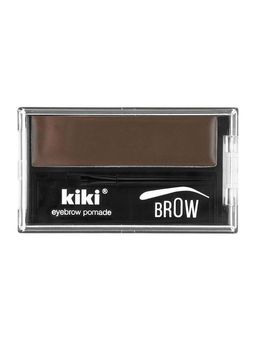 KIKI Помада для бровей EYEBROW POMADE 101 с кистью, коричневый