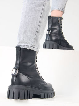 Ботинки 329.21153bl.black/Шерсть