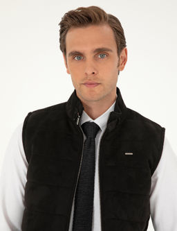Siyah Deri Yelek - Pierre cardin фото 2
