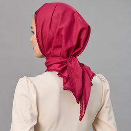 Косынка хлопковая 150 х 95 см - Мастерская ПОКРОВ фото 3