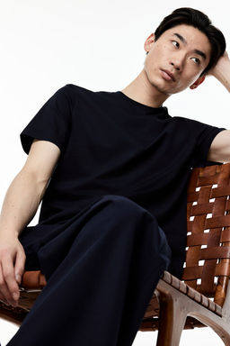 Camiseta en algodon pima Slim Fit - H&m фото 4